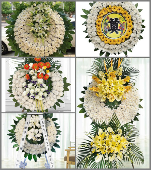 广东广州市从化区吕田镇三村村花圈速递